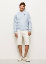 Pepe Jeans pyöreä kaulus puuvillapusero miehet valkaisu sininen TB00869 - Image 2