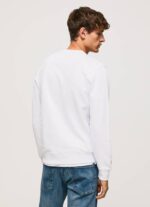 Pepe Jeans pyöreä kaulus puuvillapusero miehet valkoinen TB00877 - Image 4
