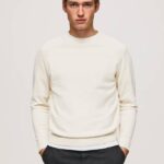 Pepe Jeans pyöreäkauluksinen puuvillajersey miehet norsunluu TB00865