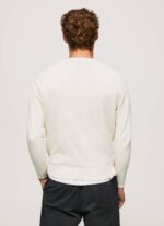 Pepe Jeans pyöreäkauluksinen puuvillajersey miehet norsunluu TB00865 - Image 4