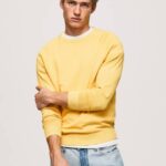 Pepe Jeans pyöreäkauluksinen puuvillajersey miehet paistaa TB00862
