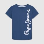 Pepe Jeans pystylogoinen puuvillainen t-paita poika jarman TB001649