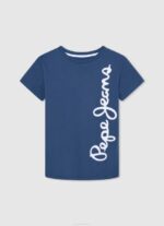 Pepe Jeans pystylogoinen puuvillainen t-paita poika jarman TB001649