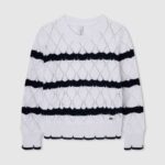 Pepe Jeans raidallinen harjakattoinen trikoo tyttö mousse TB001410