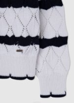 Pepe Jeans raidallinen harjakattoinen trikoo tyttö mousse TB001410 - Image 3