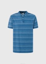 Pepe Jeans raidallinen painettu puuvillainen poolopaita miehet indigo TB001083 - Image 5