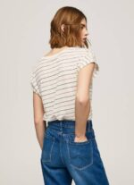 Pepe Jeans raidallinen pellava t-paita naiset multi TB00447 - Image 4