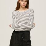 Pepe Jeans raidallinen pitkähihainen t-paita naiset dulwich TB00436