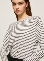 Pepe Jeans raidallinen pitkähihainen t-paita naiset dulwich TB00436 - Image 3