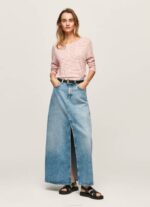 Pepe Jeans raidallinen pitkähihainen t-paita naiset studio punainen TB00395 - Image 2