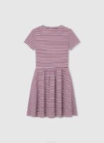 Pepe Jeans raidallinen printti mekko tyttö valtameri TB001377 - Image 2