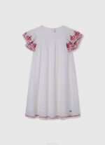 Pepe Jeans raidallinen printti mekko tyttö valtameri TB001377 - Image 5