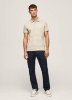 Pepe Jeans raidallinen printti poolopaita miehet maltaat TB001093 - Image 2