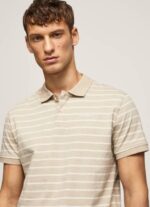 Pepe Jeans raidallinen printti poolopaita miehet maltaat TB001093