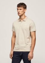 Pepe Jeans raidallinen printti poolopaita miehet maltaat TB001093 - Image 3