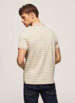 Pepe Jeans raidallinen printti poolopaita miehet maltaat TB001093 - Image 4