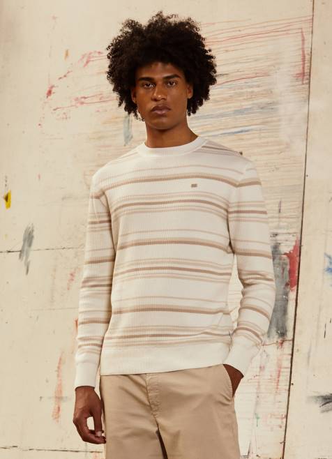 pepe_jeans_raidallinen_printti_puuvillajersey_miehet_luonnonvalkoinen_tb00866.jpg Pepe Jeans raidallinen printti puuvillajersey miehet luonnonvalkoinen TB00866 - Image 1
