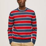 Pepe Jeans raidallinen printti puuvillajersey miehet multi TB00861