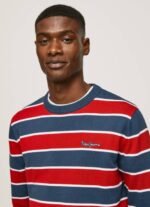 Pepe Jeans raidallinen printti puuvillajersey miehet multi TB00861 - Image 3