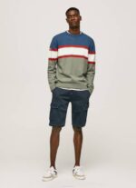 Pepe Jeans raidallinen printti puuvillajersey miehet valu TB00849 - Image 2