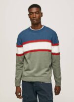 Pepe Jeans raidallinen printti puuvillajersey miehet valu TB00849