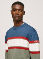 Pepe Jeans raidallinen printti puuvillajersey miehet valu TB00849 - Image 3