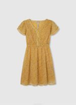 Pepe Jeans raidallinen printti puuvillajersey tyttö studio punainen TB001402 - Image 4