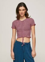 Pepe Jeans raidallinen printti t-paita naiset multi TB00442