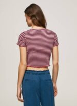 Pepe Jeans raidallinen printti t-paita naiset multi TB00442 - Image 4