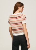 Pepe Jeans raidallinen puuvillaneuletakki naiset multi TB00235 - Image 4