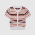 Pepe Jeans raidallinen puuvillaneuletakki tyttö multi TB001417