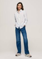 Pepe Jeans raidallinen puuvillavoile paita naiset lahti TB00324 - Image 2