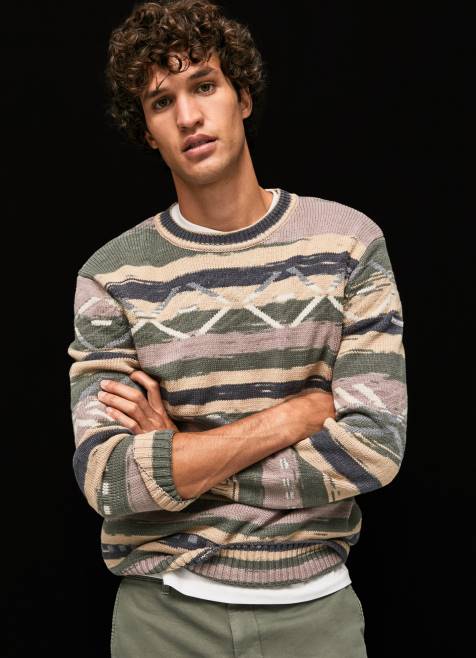 pepe_jeans_raidallinen_pyorea_kauluspaita_miehet_multi_tb00857.jpg Pepe Jeans raidallinen pyöreä kauluspaita miehet multi TB00857 - Image 1
