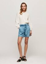 Pepe Jeans raidalliset farkkushortsit naiset denim TB00478