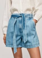 Pepe Jeans raidalliset farkkushortsit naiset denim TB00478 - Image 3