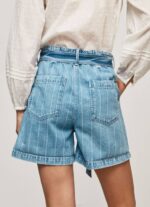 Pepe Jeans raidalliset farkkushortsit naiset denim TB00478 - Image 4