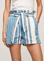 Pepe Jeans raidalliset farkkushortsit naiset denim TB00493 - Image 3