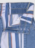 Pepe Jeans raidalliset farkkushortsit tyttö denim TB001508 - Image 3