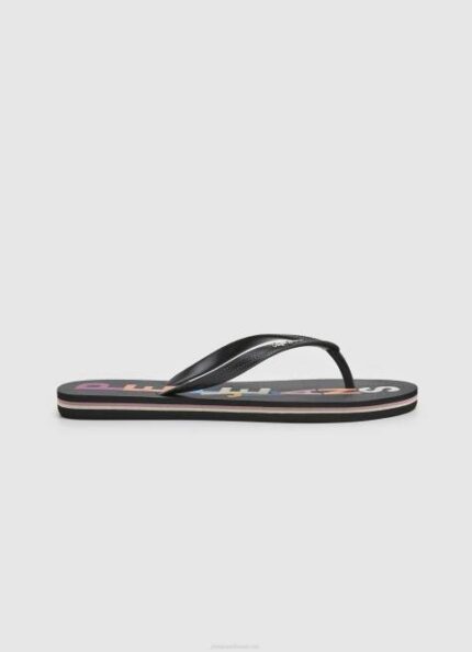 Pepe Jeans rake kirjaimet ranta varvastossut naiset musta TB00697