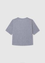 Pepe Jeans rakkausprintti t-paita tyttö harmaa marli TB001445 - Image 2