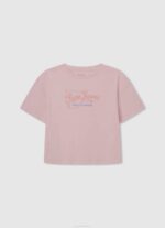 Pepe Jeans rakkausprintti t-paita tyttö studio punainen TB001444 - Image 5