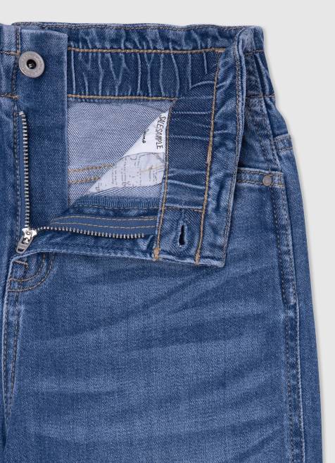 Pepe Jeans reese taper fit korkeavyötäröiset farkut tyttö denim TB001366 - Image 3