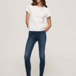 Pepe Jeans regent korkeavyötäröiset skinny fit farkut naiset denim TB0045
