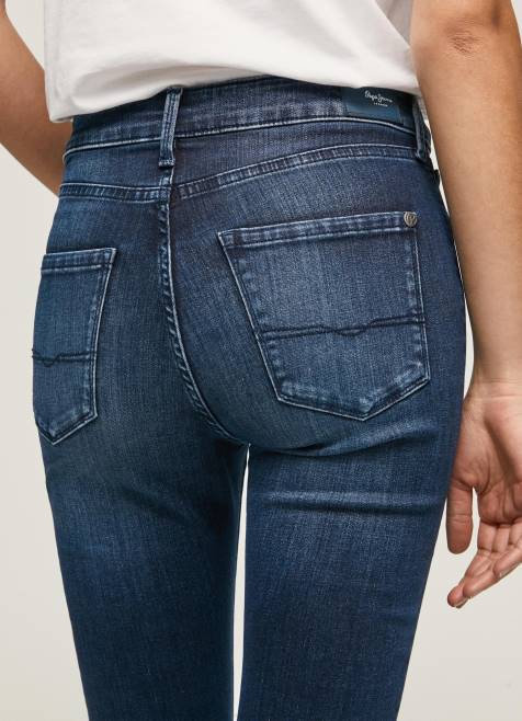 Pepe Jeans regent korkeavyötäröiset skinny fit farkut naiset denim TB0045 - Image 5