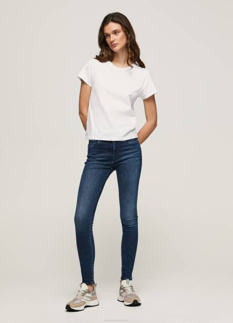 pepe_jeans_regent_korkeavyotaroiset_skinny_fit_farkut_naiset_denim_tb0045.jpg Pepe Jeans regent korkeavyötäröiset skinny fit farkut naiset denim TB0045 - Image 1