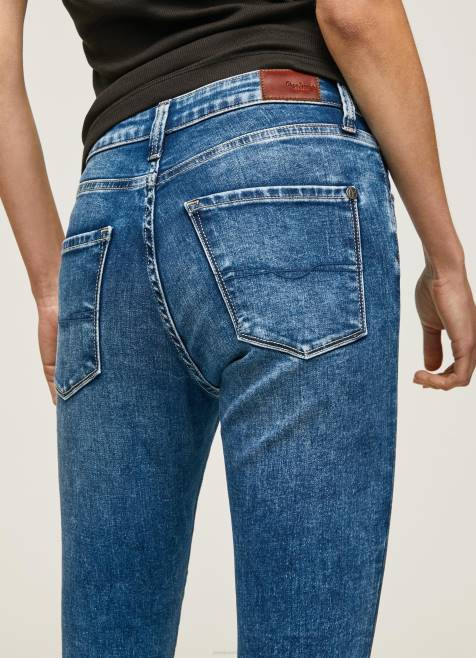 Pepe Jeans regent korkeavyötäröiset skinny fit farkut naiset denim TB0046 - Image 2