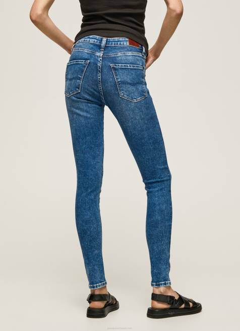 Pepe Jeans regent korkeavyötäröiset skinny fit farkut naiset denim TB0046 - Image 3