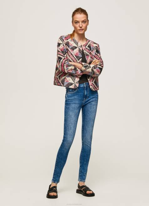 pepe_jeans_regent_korkeavyotaroiset_skinny_fit_farkut_naiset_denim_tb0046.jpg Pepe Jeans regent korkeavyötäröiset skinny fit farkut naiset denim TB0046 - Image 1
