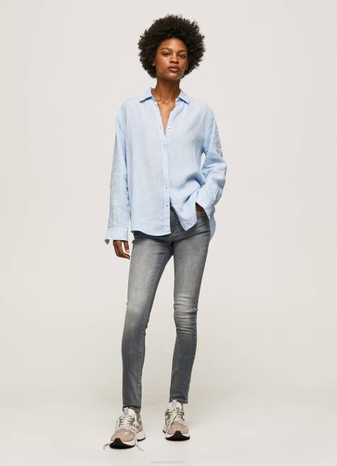 pepe_jeans_regent_korkeavyotaroiset_skinny_fit_farkut_naiset_denim_tb0047.jpg Pepe Jeans regent korkeavyötäröiset skinny fit farkut naiset denim TB0047 - Image 1