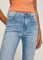 Pepe Jeans regent korkeavyötäröiset skinny fit farkut naiset denim TB0052 - Image 3